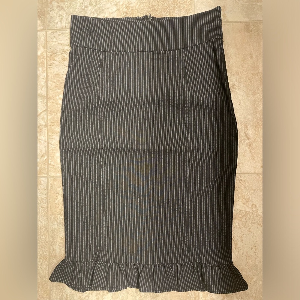 Spring Street Black Pencil Skirt